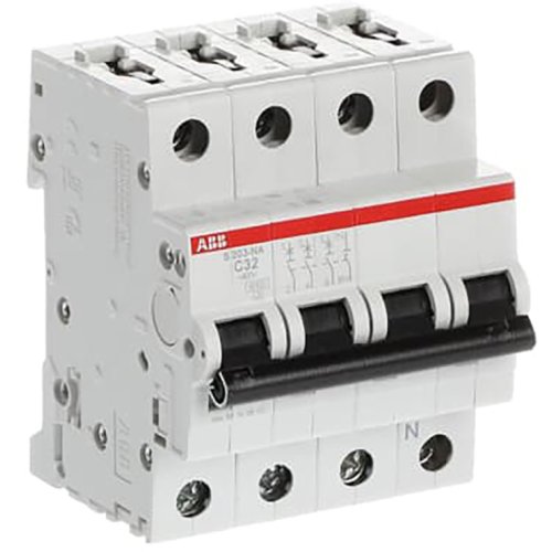 ABB automaat 3p+n c32 6ka S203-C32NA - 9paa00000098067 - 8024853