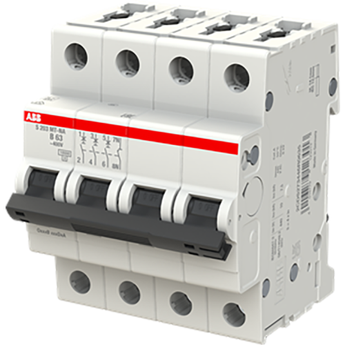 ABB Componenten Installatieautomaat S200MT 3P+N B63 10kA Tractie - 9paa00000104202 - 20116294