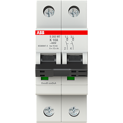 ABB Componenten Installatieautomaat S200MT 2P K10 10kA Tractie - 9paa00000104248 - 20115824