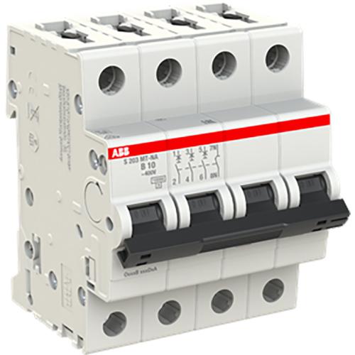 ABB Componenten Installatieautomaat S200MT 3P+N B10 10kA Tractie - 9paa00000104253 - 20116288