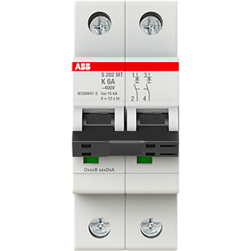 ABB Componenten Installatieautomaat S200MT 2P K6 10kA Tractie - 9paa00000104509 - 20115821