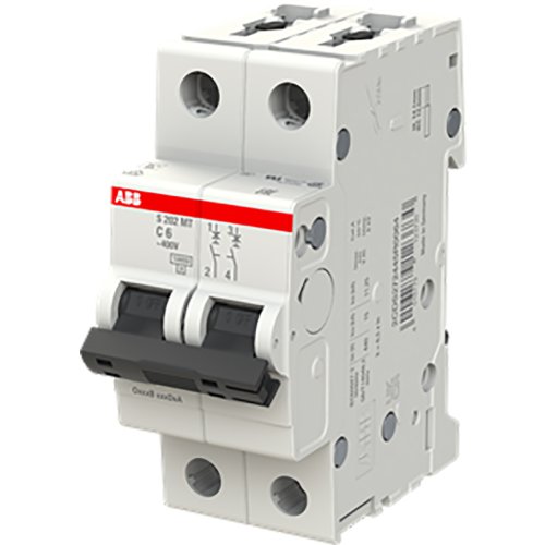 ABB Componenten Automaat S200MT 2P C6 10kA Tractie - 9paa00000104636 - 20115816