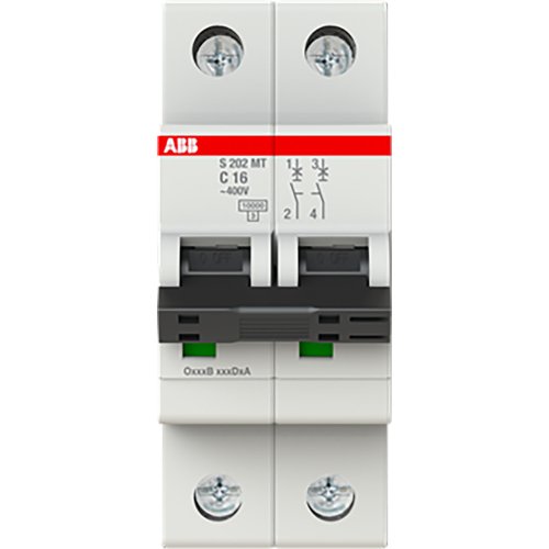 ABB Componenten Automaat S200MT 2P C16 10kA Tractie - 9paa00000104644 - 20115820