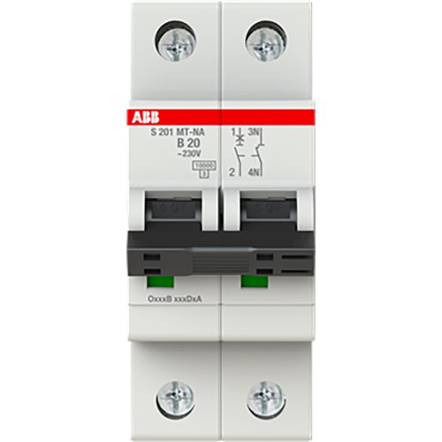ABB Componenten Installatieautomaat Tractie B karakteristiek 10kA, 1 polig, 20A - 9paa00000104665 - 20115462