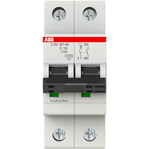 ABB Componenten Installatieutomaat S200MT 1P+N C16 10kA - 9paa00000104731 - 20115461