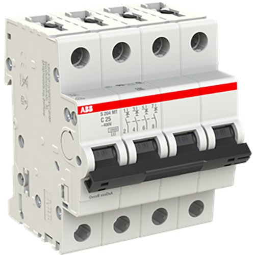 ABB Componenten Installatieautomaat Tractie  C karakteristiek 10kA, 4 polig, 25A - 9paa00000106018 - 20116606