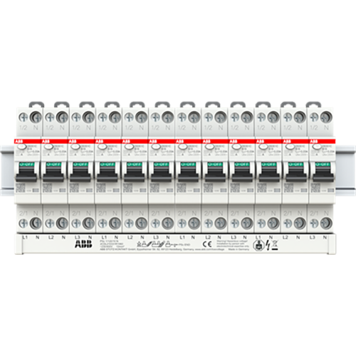 ABB Componenten Aardlekautomaat 1P+N, B Kar, 16A, 30mA, 6kA Omverpakking 96 stuks - 9paa00000108665 - 20124662