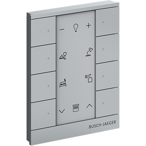 ABB Busch-Jaeger FaH Tenton Bedieningselement 8-voudig aluzilver - 9paa00000111353 - 20090583