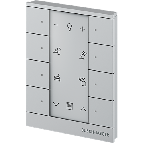 ABB Busch-Jaeger FaH Tenton Bedieningselement 8-voudig aluzilver - 9paa00000111354 - 20090583