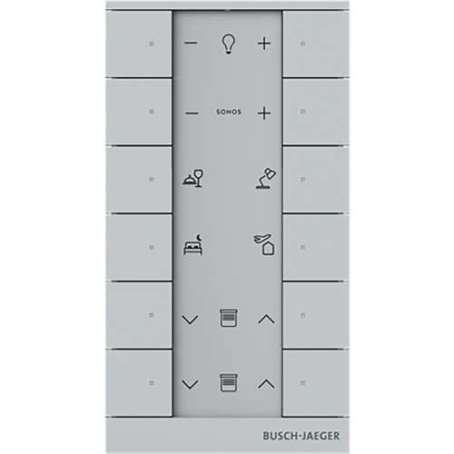 ABB Busch-Jaeger FaH Tenton Bedieningselement 12-voudig aluzilver - 9paa00000111355 - 20090584