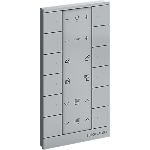 ABB Busch-Jaeger FaH Tenton Bedieningselement 12-voudig aluzilver - 9paa00000111356 - 20090584