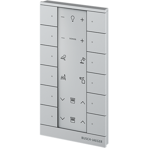 ABB Busch-Jaeger FaH Tenton Bedieningselement 12-voudig aluzilver - 9paa00000111357 - 20090584