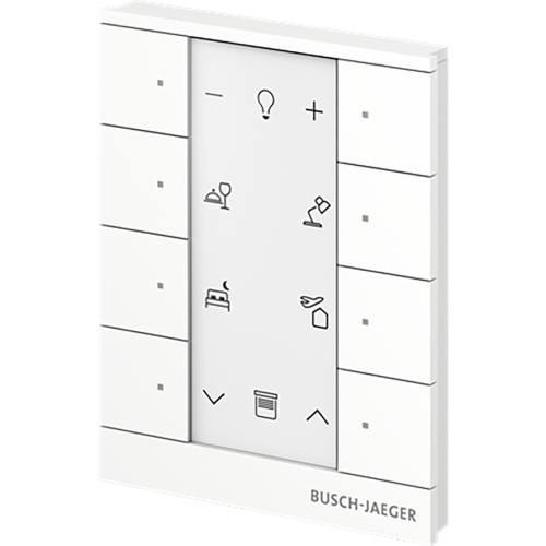 ABB Busch-Jaeger FaH Tenton Bedieningselement 8-voudig studiowit - 9paa00000111372 - 20090589