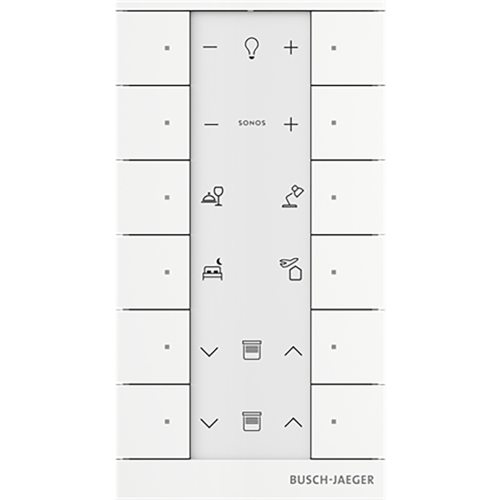 ABB Busch-Jaeger FaH Tenton Bedieningselement 12-voudig studiowit - 9paa00000111373 - 20090590