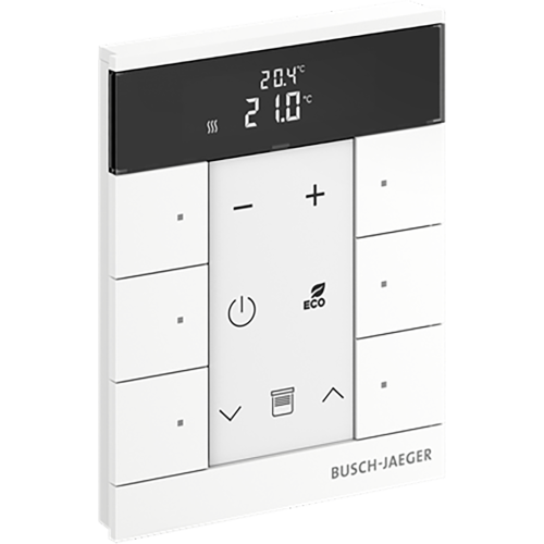 ABB Busch-Jaeger FaH Tenton thermostaat 6-voudig studiowit - 9paa00000111377 - 20090591