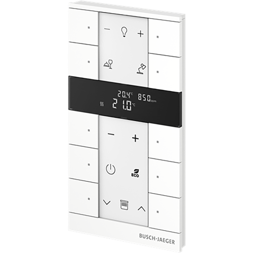 ABB Busch-Jaeger FaH Tenton thermostaat 10-voudig CO2 studiowit - 9paa00000111387 - 20090594