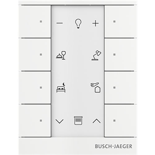 ABB Busch-Jaeger FaH Tenton Bedieningselement 8-voudig studiowit mat - 9paa00000111388 - 20090595