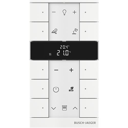 ABB Busch-Jaeger FaH Tenton thermostaat 10-voudig studiowit mat - 9paa00000111397 - 20090598