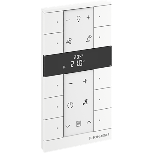 ABB Busch-Jaeger FaH Tenton thermostaat 10-voudig studiowit mat - 9paa00000111398 - 20090598