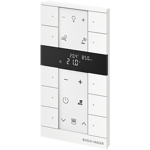 ABB Busch-Jaeger FaH Tenton thermostaat 10-voudig CO2 studiowit mat - 9paa00000111405 - 20090600