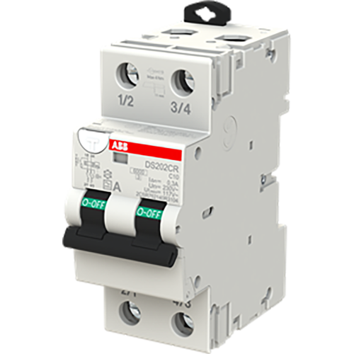 ABB Componenten Aardlekautomaat DS202CR 2P C10 300mA 6kA Type A Tractie - 9paa00000113321 - 20125059