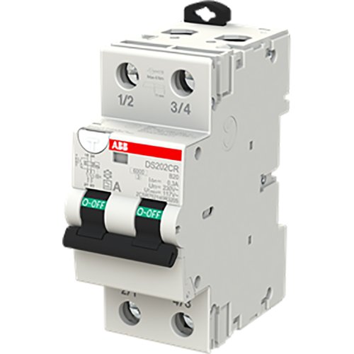 ABB Componenten Aardlekautomaat DS202CR 2P B20 300mA 6kA Type A - 9paa00000113612 - 20125061