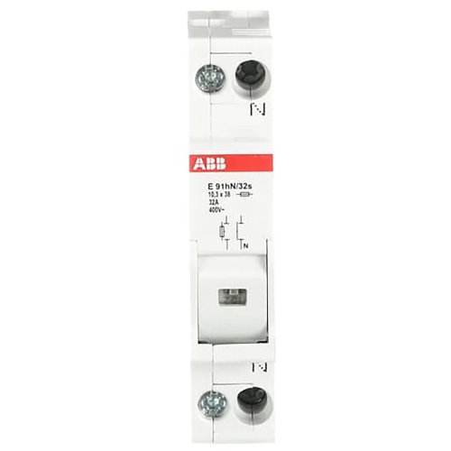ABB Componenten Zekeringhouder,1p+n max 32A, voor 10,3x38mm fuse Doorgebrande zekering - 9paa00000122758 - 20124372