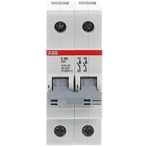 ABB Componenten Aan-Uit schakelaar, grijs 2 polig, 63A - 9paa00000130447 - 20114128