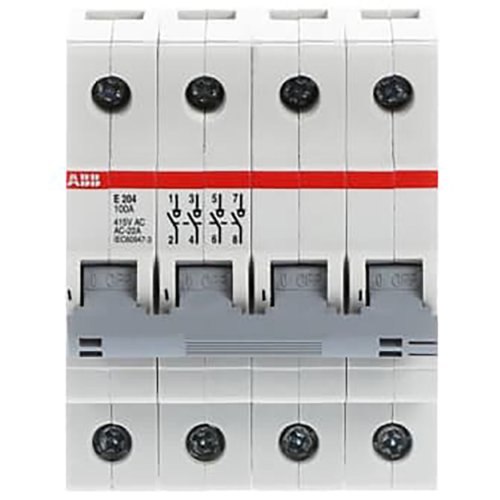 ABB Componenten Schakelaar E200 4P, 100A, grijs - 9paa00000130468 - 20114138