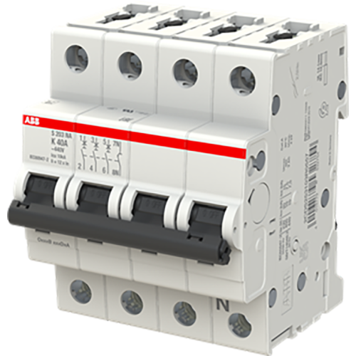 ABB automaat 3p+n k40 6ka S203-K40NA - 9paa00000140396 - 8024845