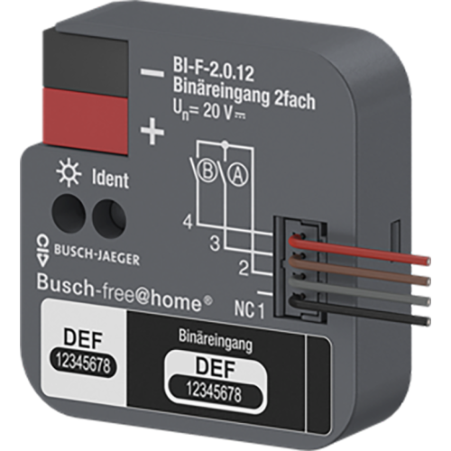 ABB Busch-Jaeger BI-F-2.0.12 Binaire ingang 2 voudig inbouw - 9paa00000145761 - 20087940