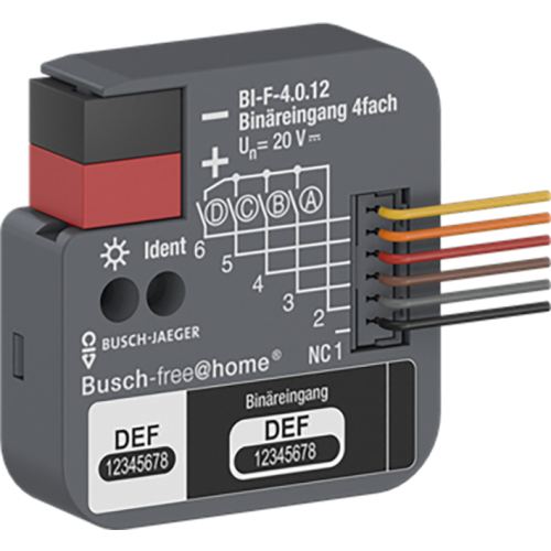 ABB Busch-Jaeger BI-F-4.0.12 Binaire ingang 4 voudig inbouw - 9paa00000146151 - 20087941