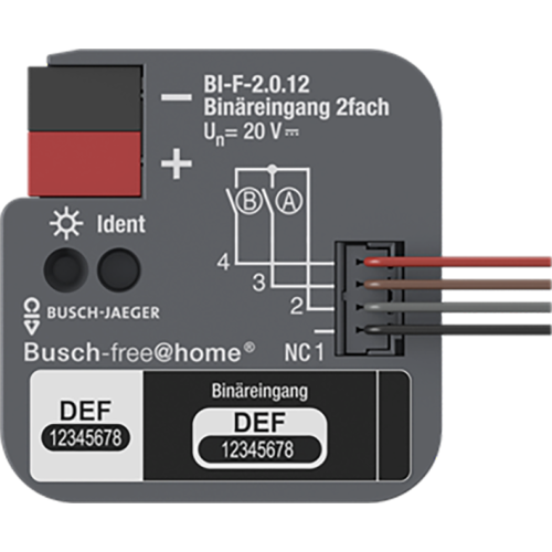 ABB Busch-Jaeger BI-F-2.0.12 Binaire ingang 2 voudig inbouw - 9paa00000146152 - 20087940