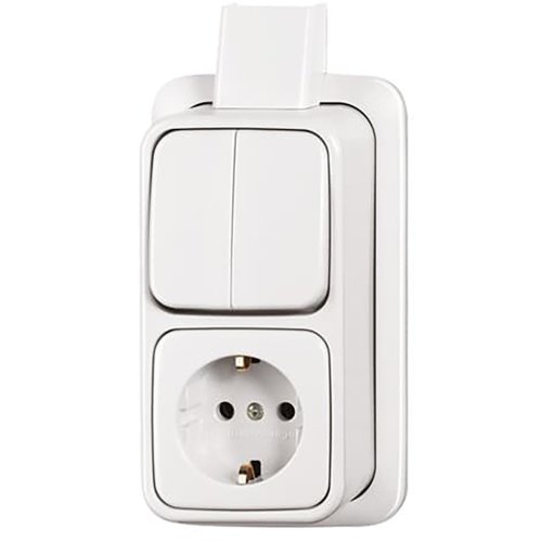 B&J combi serie opb ra + plaat wit 2601/5/2300 eapjw - 9paa00000148946 - 7234035