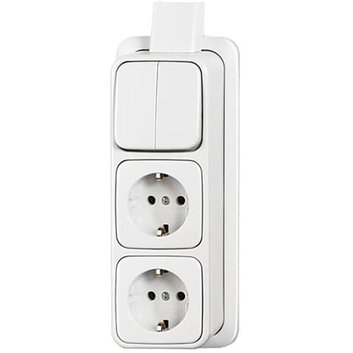 ABB Busch-Jaeger combinatie ra 3v serie+plaat opb APalpin - 9paa00000148947 - 20088240