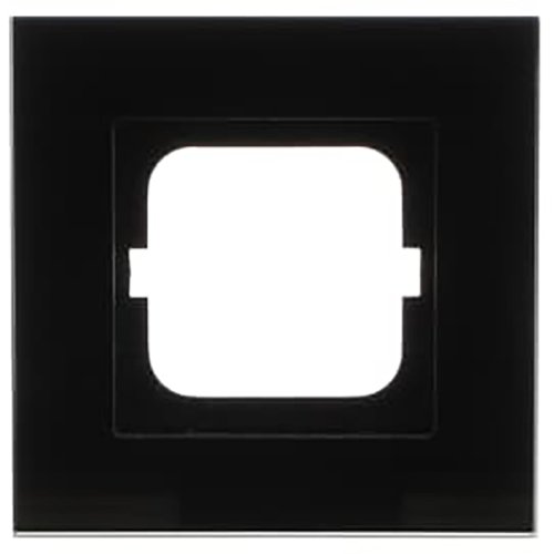 ABB Busch-Jaeger afdekraam 1v c-glas zwart - 9paa00000149372 - 20089479