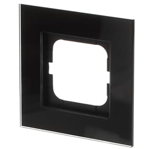 ABB Busch-Jaeger afdekraam 1v c-glas zwart - 9paa00000149373 - 20089479