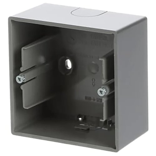 ABB Busch-Jaeger opbouwbak met bodem 1v f-aluzilver - 9paa00000149413 - 20089876