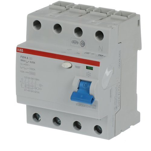 ABB Componenten Aardlekschakelaar 4P, 100A, 30mA, A type - 9paa00000151197 - 20123995