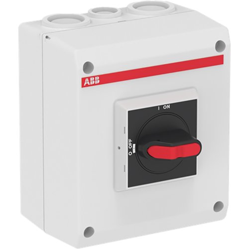 ABB Componenten Werkschakelaar 3P 7,5kW, 2 x M25 + M16, 1M zwarte knop - 9paa00000152982 - 20093986