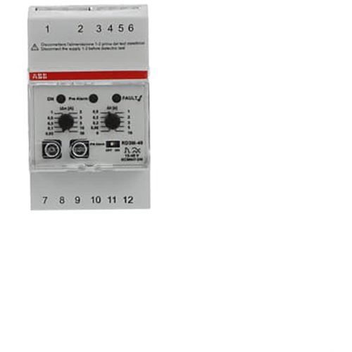 ABB Componenten Aardlekrelais 12-48 V AC/DC Voor alarm + frequentie filter - 9paa00000153861 - 20124303