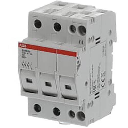 ABB Componenten Zekeringhouder E90 3P+N 32A 10,3x38mm met indicatie - 9paa00000153922 - 20124533