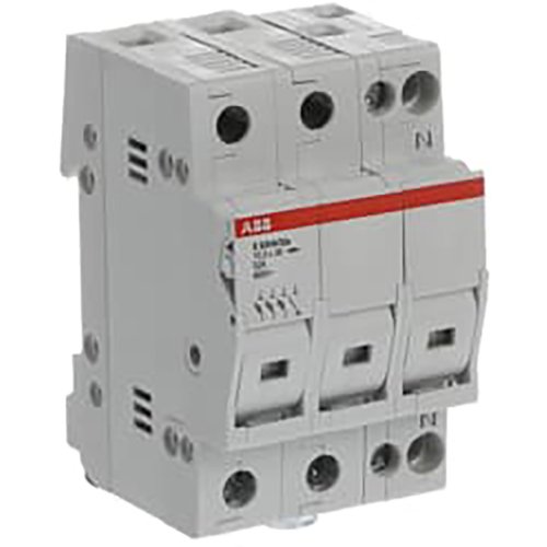 ABB Componenten Zekeringhouder E90 3P+N 32A 10,3x38mm met indicatie - 9paa00000153923 - 20124533