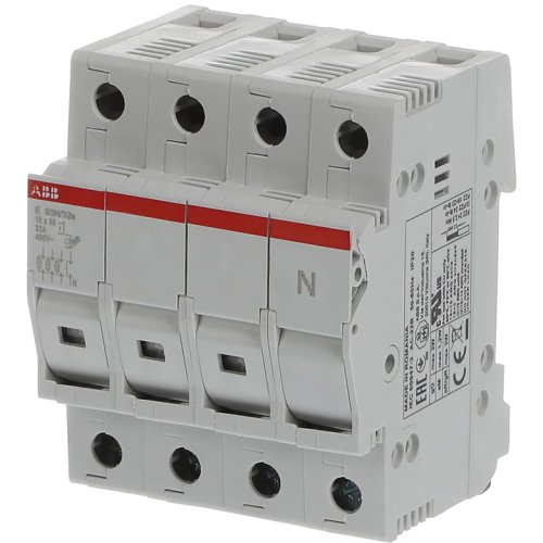 ABB Componenten Zekeringhouder, 3p+n max 32A, voor 10,3x38mm fuse met indicator - 9paa00000154864 - 20124459