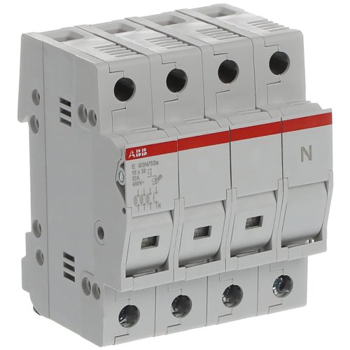 ABB Componenten Zekeringhouder, 3p+n max 32A, voor 10,3x38mm fuse met indicator - 9paa00000154865 - 20124459