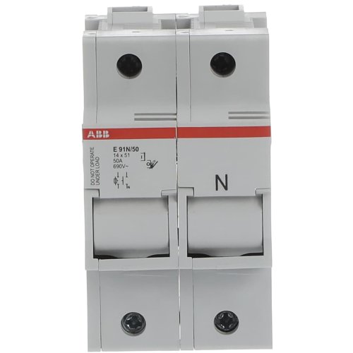 ABB Componenten Zekeringhouder voor 14x 51mm zekeringen, 1 polig + N, max 50A - 9paa00000154878 - 20124568