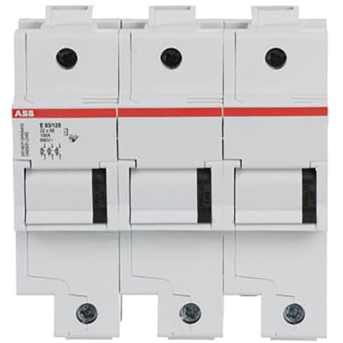 ABB Componenten Zekeringhouder voor 22 x 58mm zekeringen 3 polig , max 100A - 9paa00000156355 - 20124555