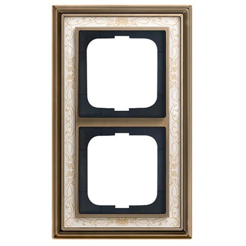 ABB Busch-Jaeger afdekraam 2v dynasty antiek decor ivoor - 9paa00000162417 - 20089615