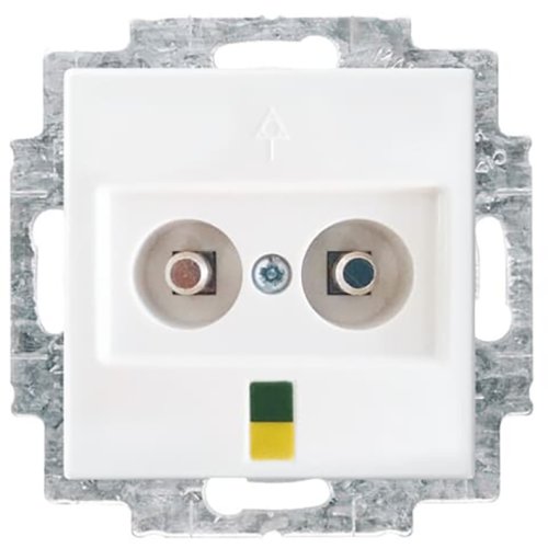 ABB Busch-Jaeger aardingscontactdoos cpl 2v inb SI-B alpinwit - 9paa00000163873 - 20090290