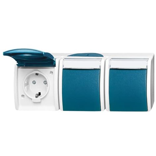 ABB Busch-Jaeger wcd ra 3-voudig hor kv kd opb IP44 ocean - 9paa00000164465 - 20090238